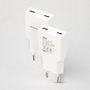 Nanocable Cargador de Pared 2xUSB-C PD 30W Blanco